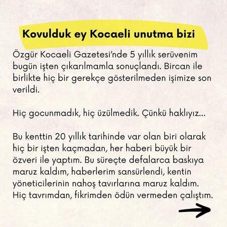 Hakkımı helal etmiyorum! Özgür Kocaeli Gazetesi’nde Deprem! 